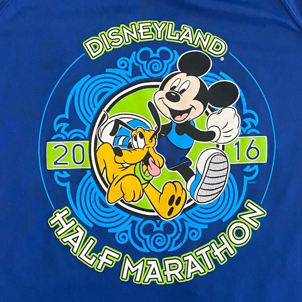 NEW Women’s runDisney DISNEYLAND Half Marathon 2016 Tech Race Shirt Small S